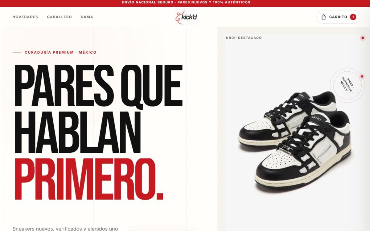 Tienda en línea actual de kickd.co